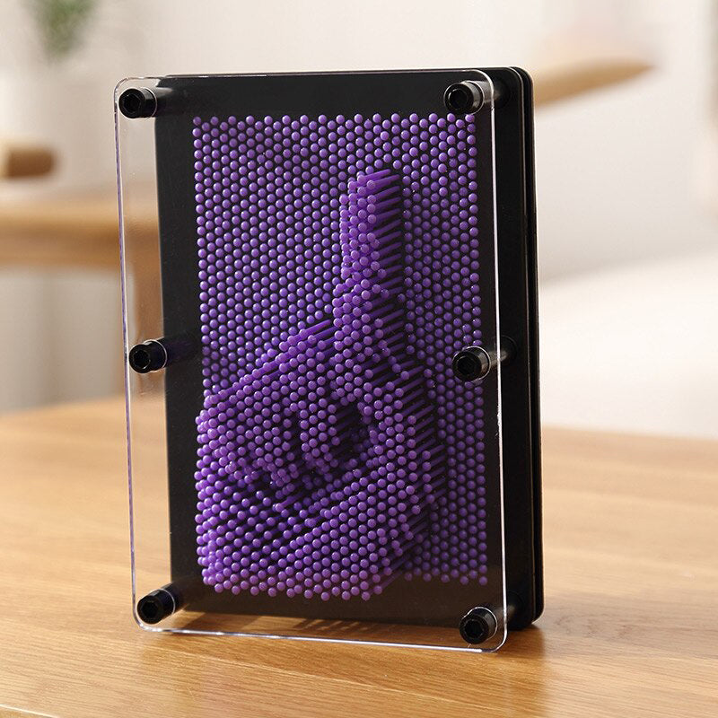 Tablou decorativ Pin Artboard 3D, Zola®, dreptunghiular, cu raman neagra, 15x20 cm, mov Tablou decorativ Pin Artboard 3D, Zola®, dreptunghiular, cu raman neagra, 15x20 cm, mov